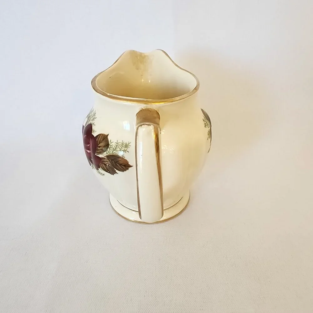Vintage Sadler England Floral Pattern Cream and Sugar Set